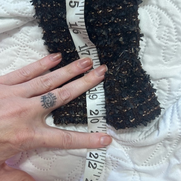 St. John vintage cropped brown floral blazer matching pencil skirt 2 6 tweed - Picture 16 of 16